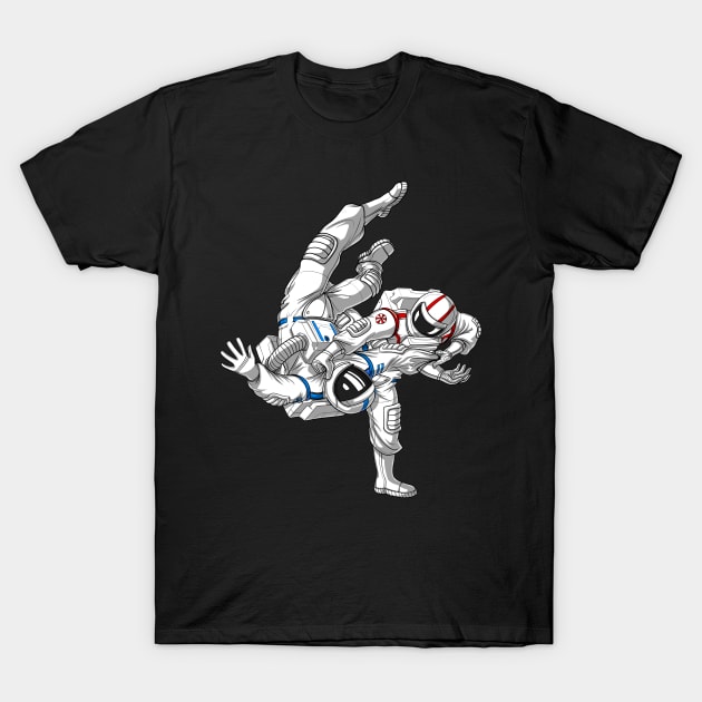 Jiu-Jitsu Astronauts T-Shirt by underheaven